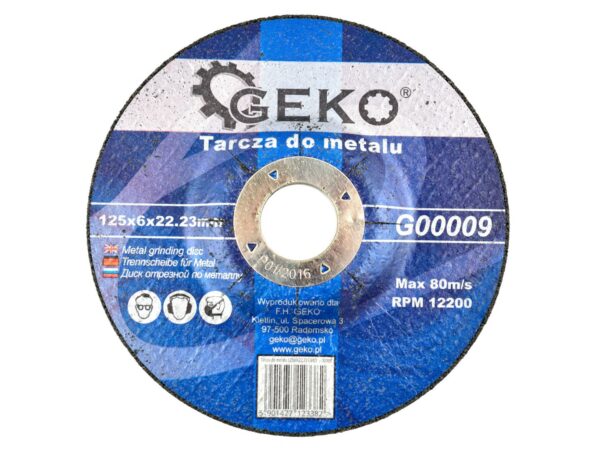 Lihvketas 125x6x22.23mm GEKO