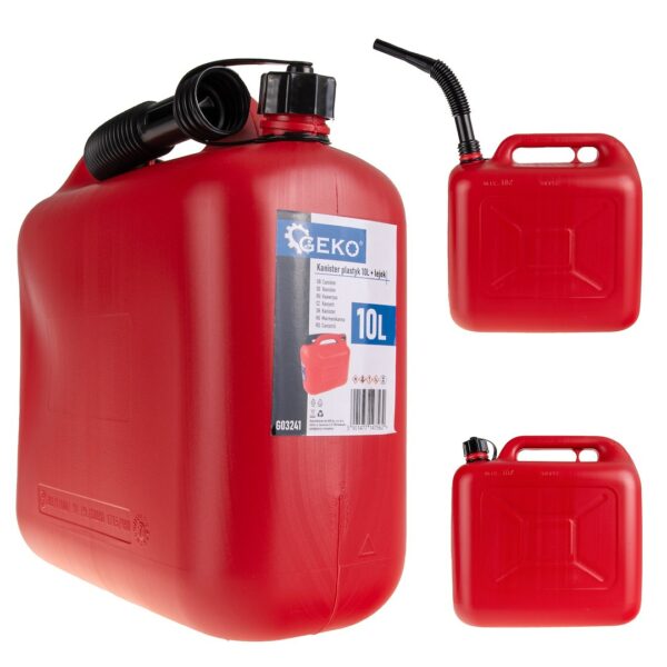 Plastkanister 10L + lehter GEKO