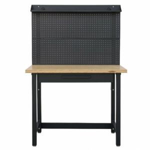 Töölaud (1220 mm) perforeeritud seinaga