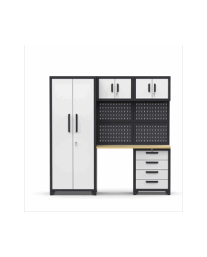 Töölaud kappide ja sahtlitega