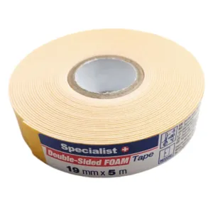 Kahepoolne teip 19mm x 5m VALGE