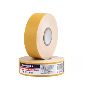 Kahepoolne teip 25mm x 5m VALGE