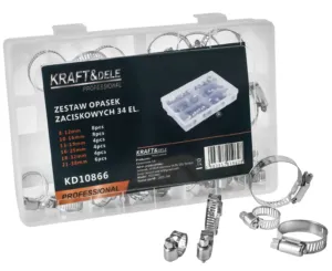 Voolikuklambrite komplekt 34 tk (8–38 mm)