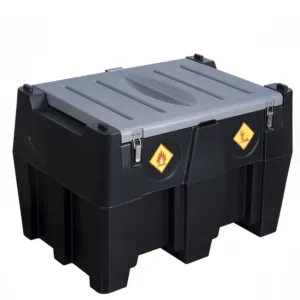 Mobiilne kütusepaak 440L (plastikust) koos pumbaga